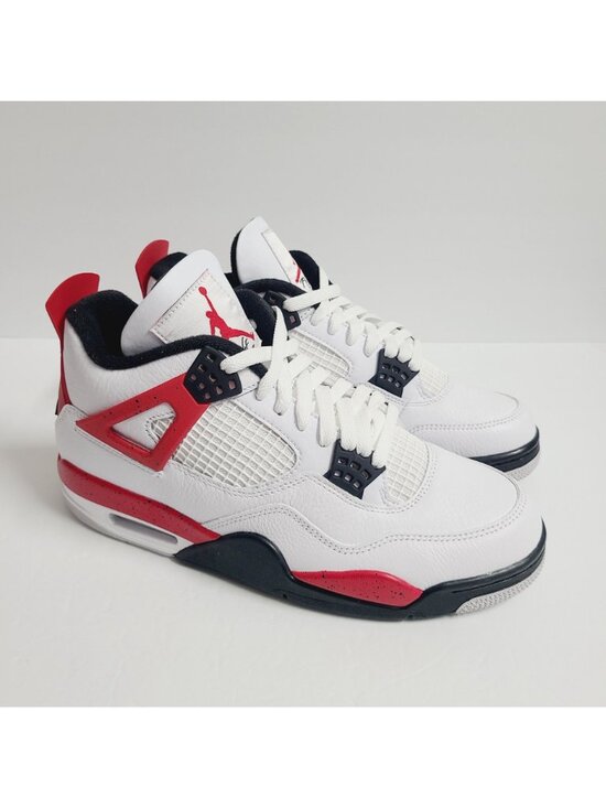 NEW Nike Air Jordan 4 Retro Red Cement Shoes DH6927-161 Size 9 White Red B Grade main image 7
